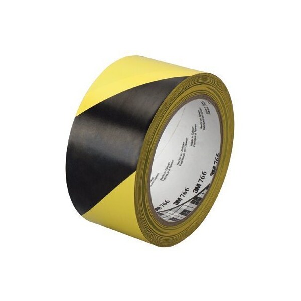 TAPE HAZARD WARNING 766 BLK/YELLOW CS/24